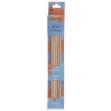 Pony Double Ended Knitting Pins Set of Five Maple 20cm x 4.5mm