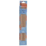 Pony Double Ended Knitting Pins Set of Five Maple 20cm x 6mm