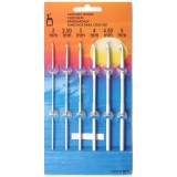 Pony Crochet Hook Set - Aluminium 6 Asstd Sizes: 2.00 - 5mm