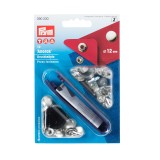Prym Anorak Poppers 12mm - pack 10 Silver