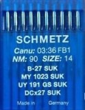 Schmetz Industrial Needles System B27 Ballpoint Canu 03:36 Pack 10 - Size 90