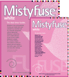 MistyFuse Ultralight Adhesive Web for Seamless Fabric Adhesion White 20" Wide - Per Metre