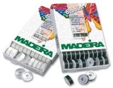 Madeira Prewound Bobbins - White or Black BOX 50 ART.9766