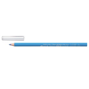 Clover Pencil: Iron-On Transfer: Blue