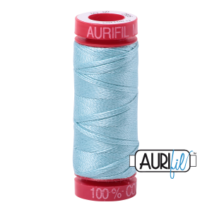 Aurifil 12 2805 Light Grey Turquoise Small Spool 50m
