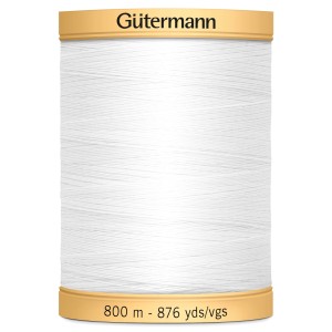 Gutermann Cotton 800m WHITE