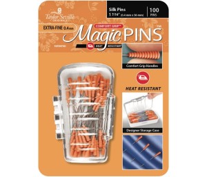 Magic Pins Heat Resistant Silk Extra Fine with case  - Pack 50