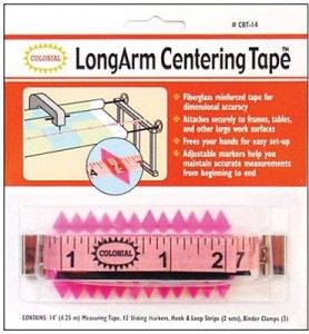 Long Arm Centering Tape Measure with Markers