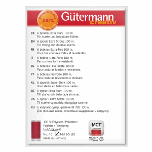 Gutermann Extra Strong Box Set 6 Reels x 100m - Assorted