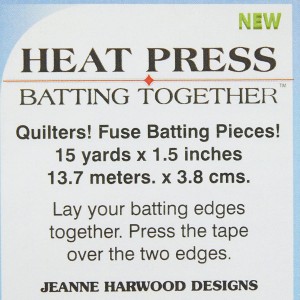 Heat Press Batting Tape To hold batting pieces 15yds x 1.5 inches (13.7m x 3.8cm)