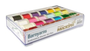 Madeira Embroidery Starter Set - Barnyarns Exclusive Gift Box Free Topstitch 90 Needle