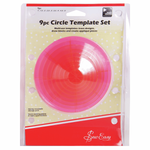 Sew Easy Circular Template Set - 9 Piece