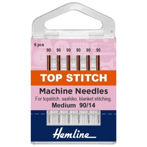 Hemline Topstitch Sewing Machine Needles - Size 90/14