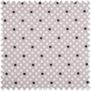 Crochet Hook Wrap: Filled - Grey Linen Polka Dot