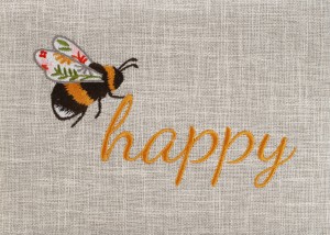 HobbyGift Sewing Box Medium Bee Happy