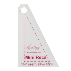 Sew Easy Mini Template Set - Recs  2.5 x 1.66in