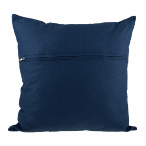 Navy Cushion Back with Zipper