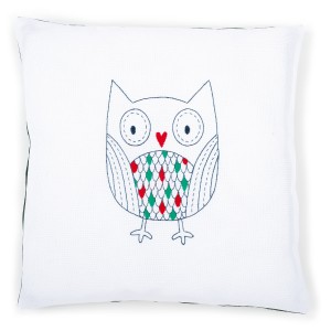 Vervaco Embroidery Kit Cushion - Owl