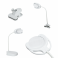 Purelite Rechargeable Table and Floor Magnifying Lamp LED