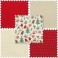 Fat Quarter Pack of 5 pieces - Gingerbread