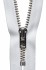 YKK Metal Trouser Zip 18cm White
