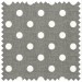 Crochet Hook Case: Filled - Grey Linen Polka Dot