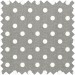 Crochet Hook Wrap: Filled - Grey Linen Polka Dot