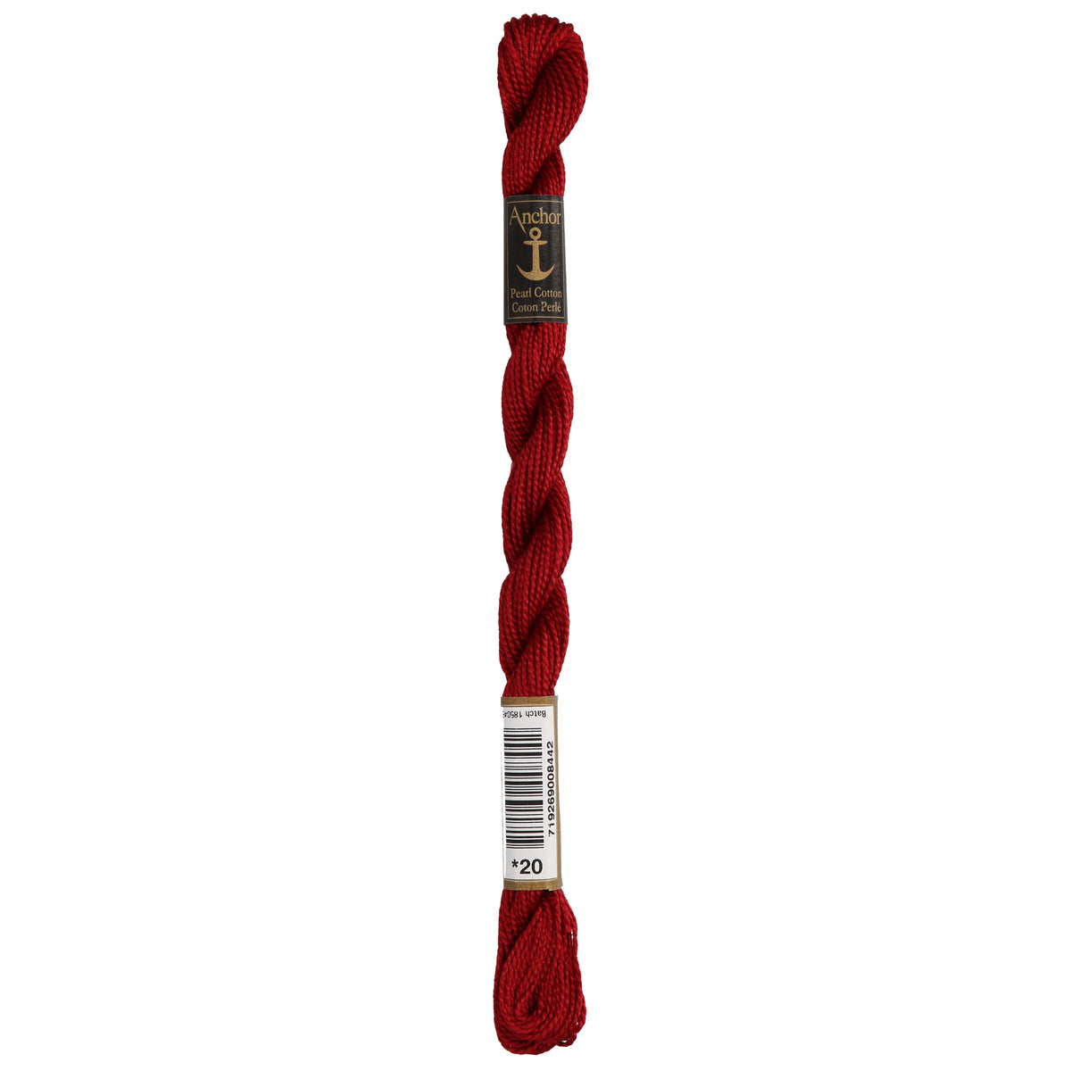 Anchor Pearl 5 Skein 5g (22m) Col.20 Red