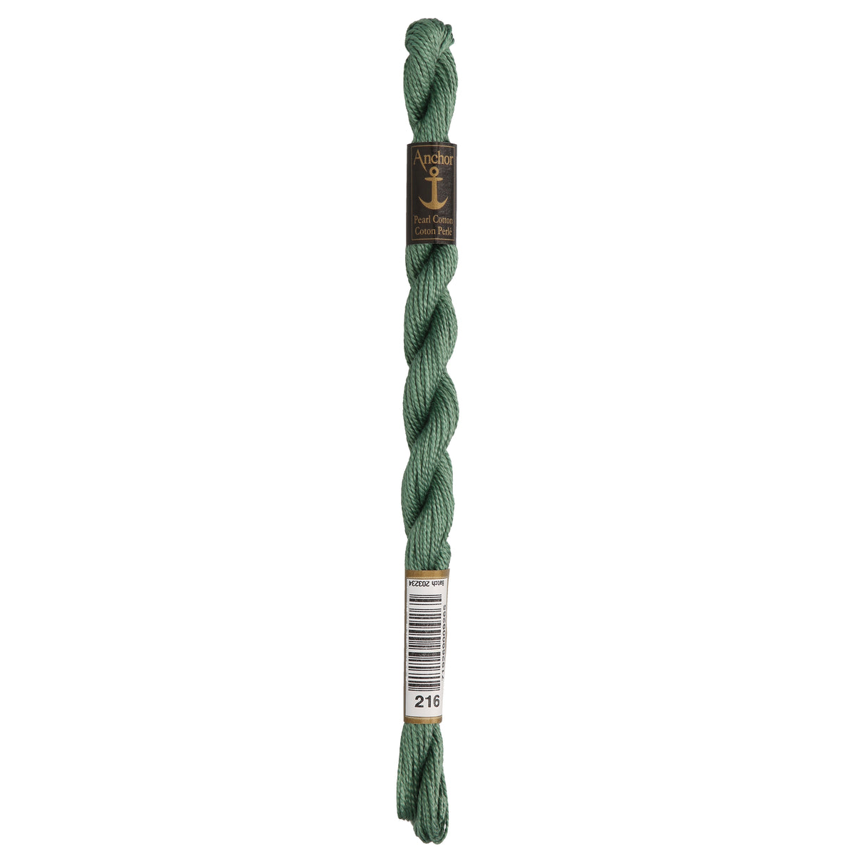 Anchor Pearl 5 Skein 5g (22m) Col.216 Green