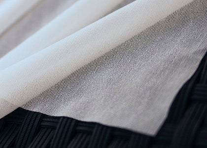Comfort Wear Fusible Interlining that covers the reverse of embroideries.