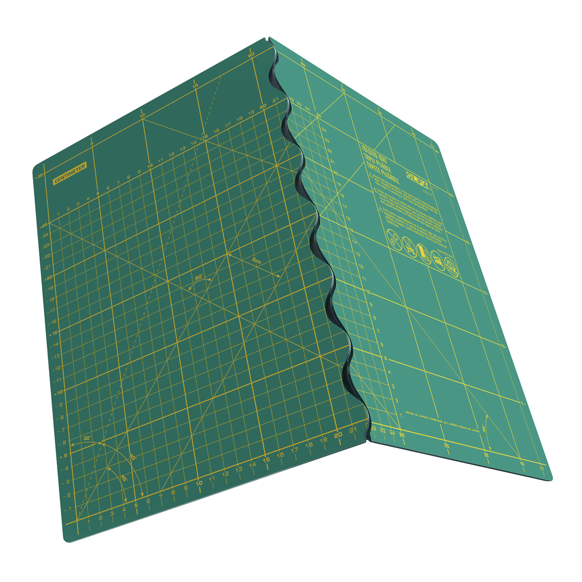 Olfa Folding Cutting Mat - Medium 42 x 30cm (17 x 12") Metric & Imperial