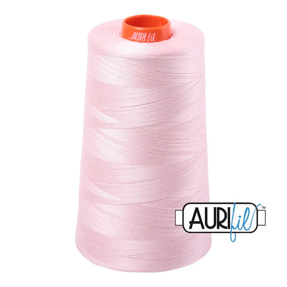 Aurifil 50 Pale Pink 2410 5900m Cone