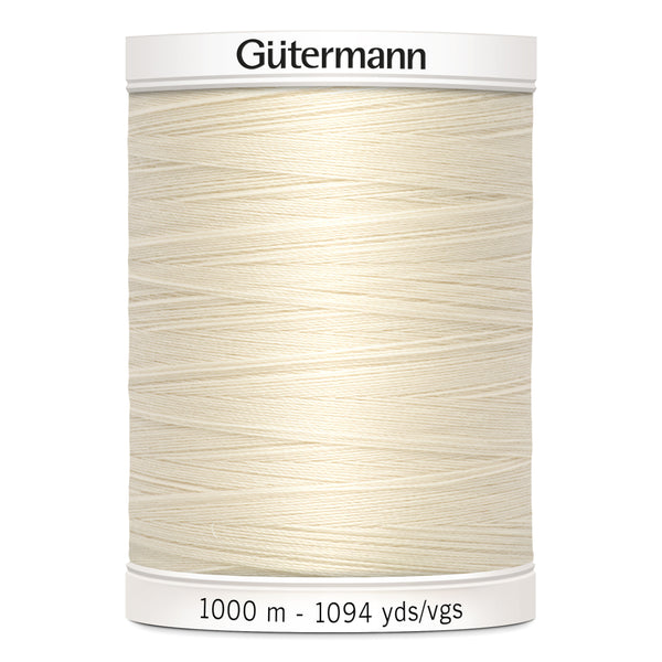 Gutermann Sew All 802 Cream 1000m Reel