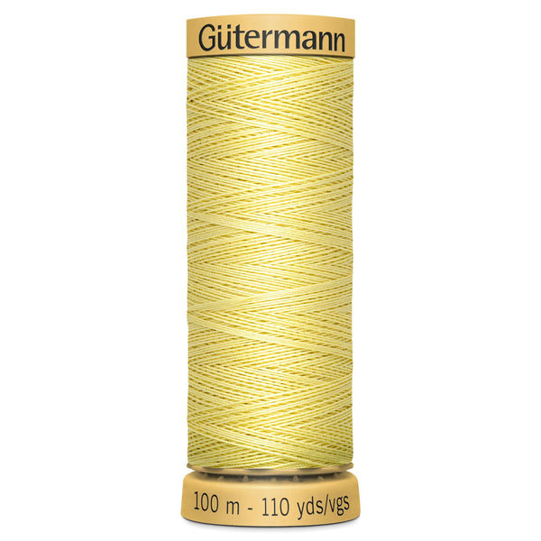Gutermann Cotton 349 Pale Yellow 100m Reel