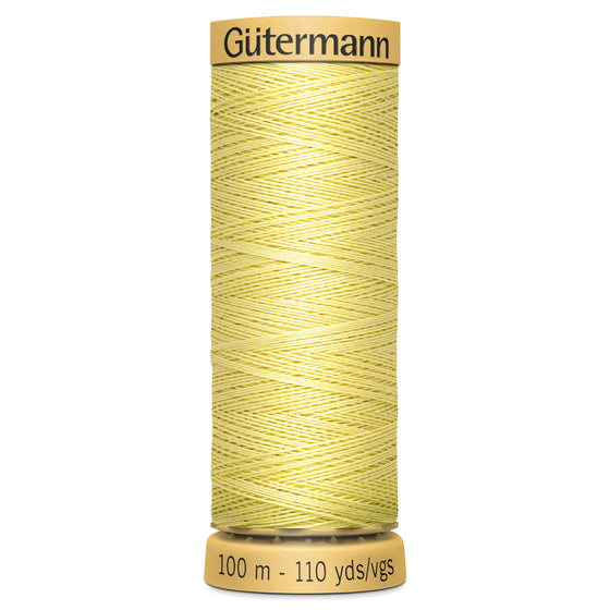 Gutermann Cotton 349 Pale Yellow 100m Reel