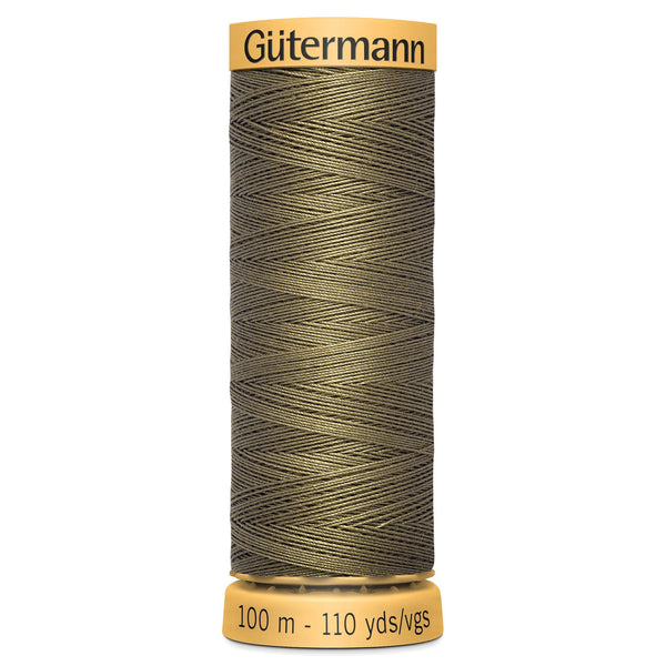 Gutermann Cotton 825 Choc Log 100m Reel