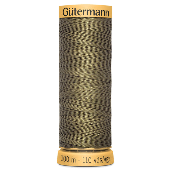 Gutermann Cotton 825 Choc Log 100m Reel