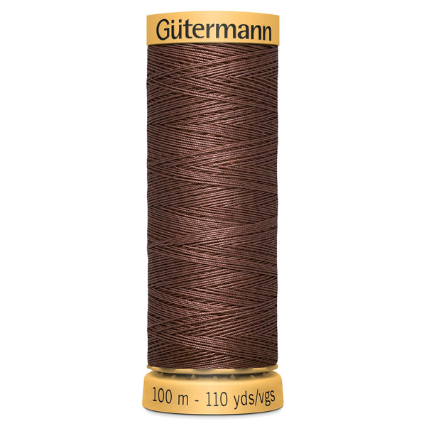 Gutermann Cotton 2724 Brown 100m Reel