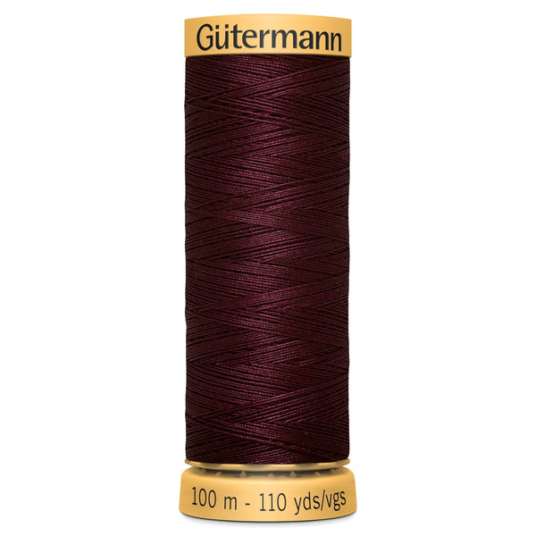 Gutermann Cotton 3032 Aubergine 100m Reel