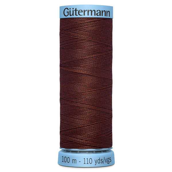 Gutermann Silk 230 Noir Chocolate 100m Reel