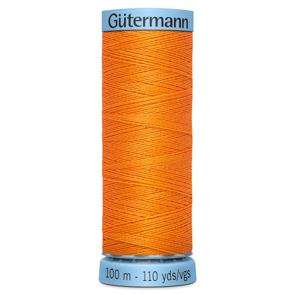 Gutermann Silk 350 Elephant Orange 100m Reel