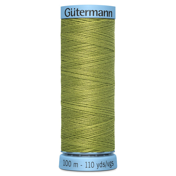 Gutermann Silk 582 Green 100m Reel