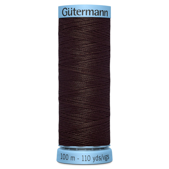 Gutermann Silk 696 Chocolate 100m Reel