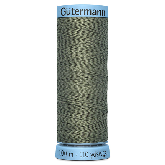 Gutermann Silk 824 Green Grey 100m Reel