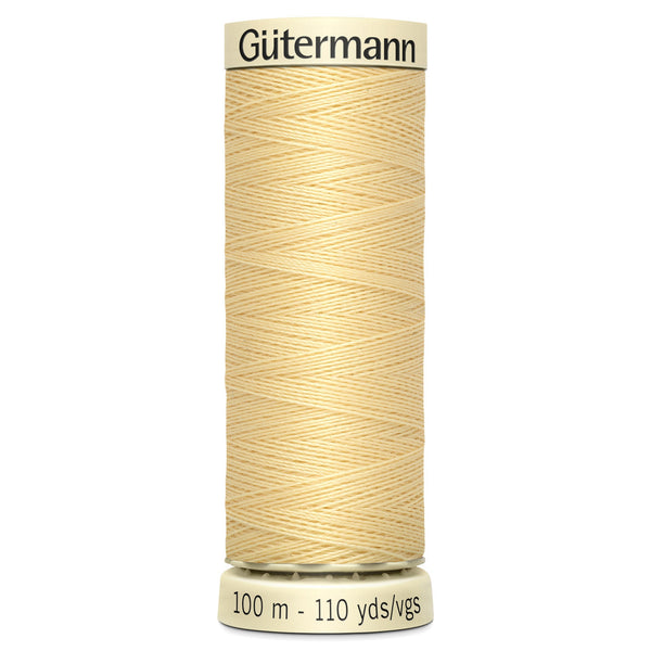 Gutermann Sew All 325 Faded Yellow 100m Reel