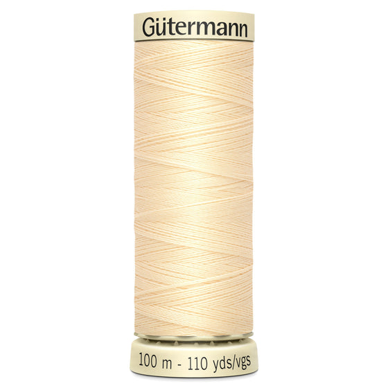 Gutermann Sew All 610 Light Cream 100m Reel