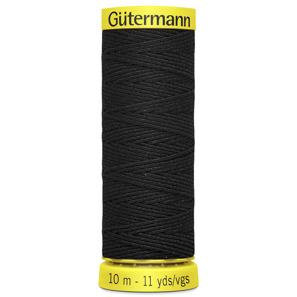 ELASTIC - (4017) Gutermann Elastic 10m Reel - Black