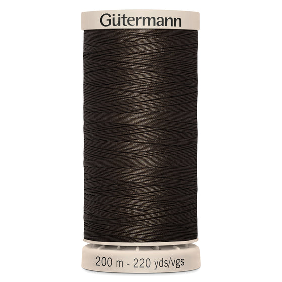 Gutermann Hand Quilting 1712 Dark Brown 200m Reel