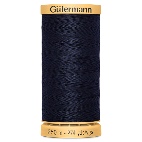 Gutermann Cotton 6210 Blue Navy 250m Reel