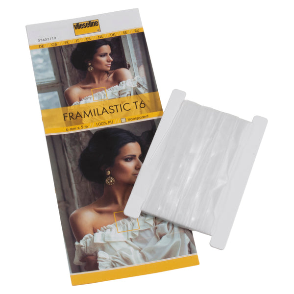 Vlieseline - Transparent Framilastic Tape 6mm x 5m Pack